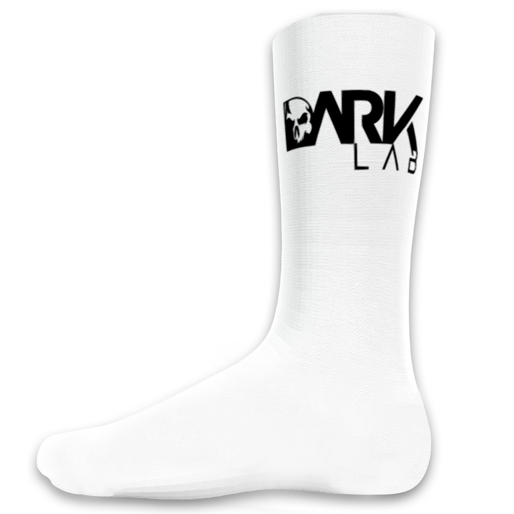 Pares De Meia Cano Alto Branca Dark Lab